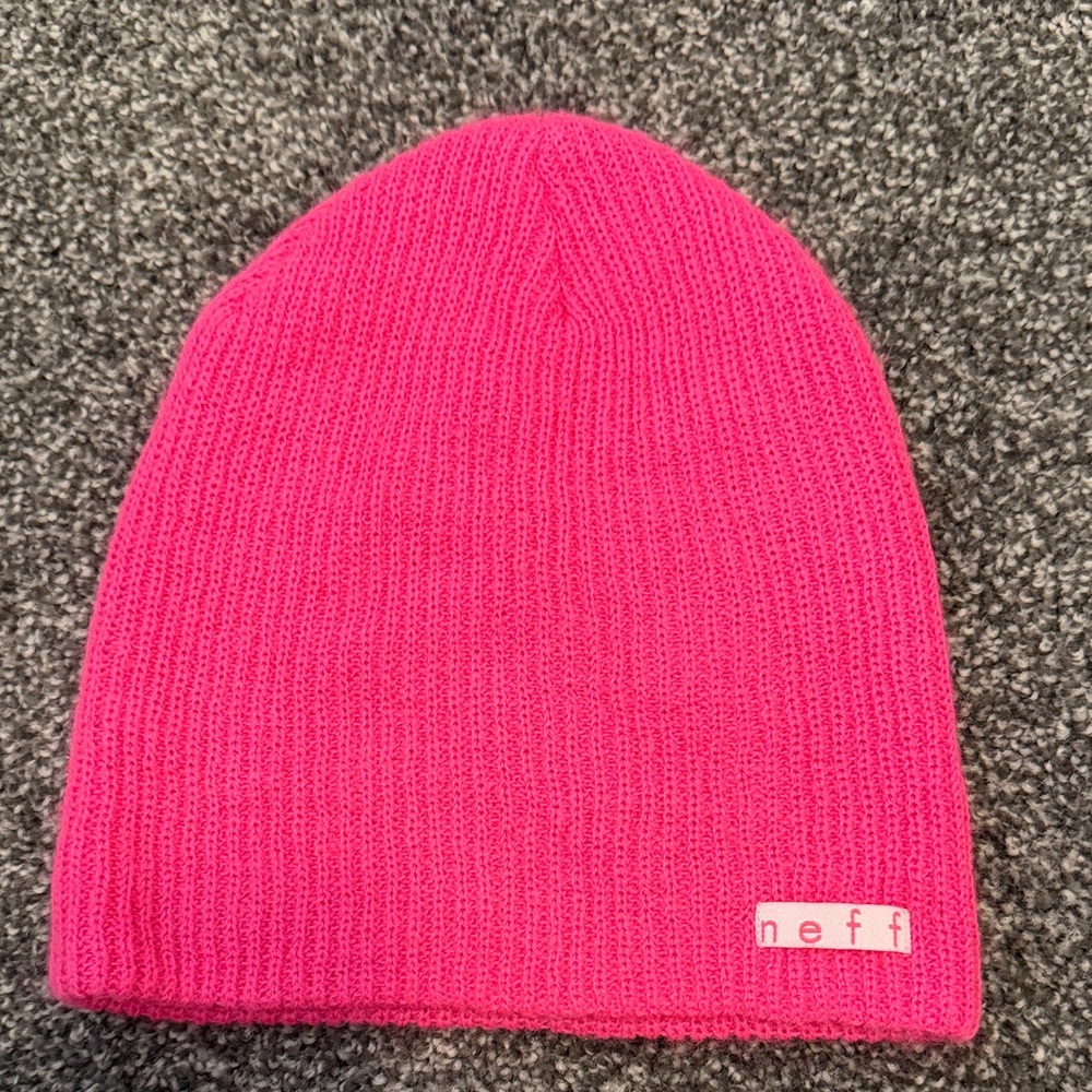 Neff Vibrant Pink Knit Beanie